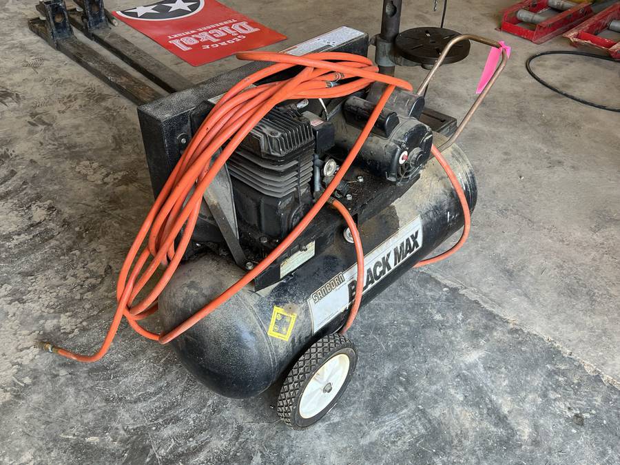 Sanborn black max air compressor cheap 5hp